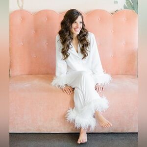 Sleeper White Feather Pajama Set - Size M